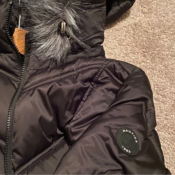 Nautica Small Black Puffer Coat - Picture 6 of 8